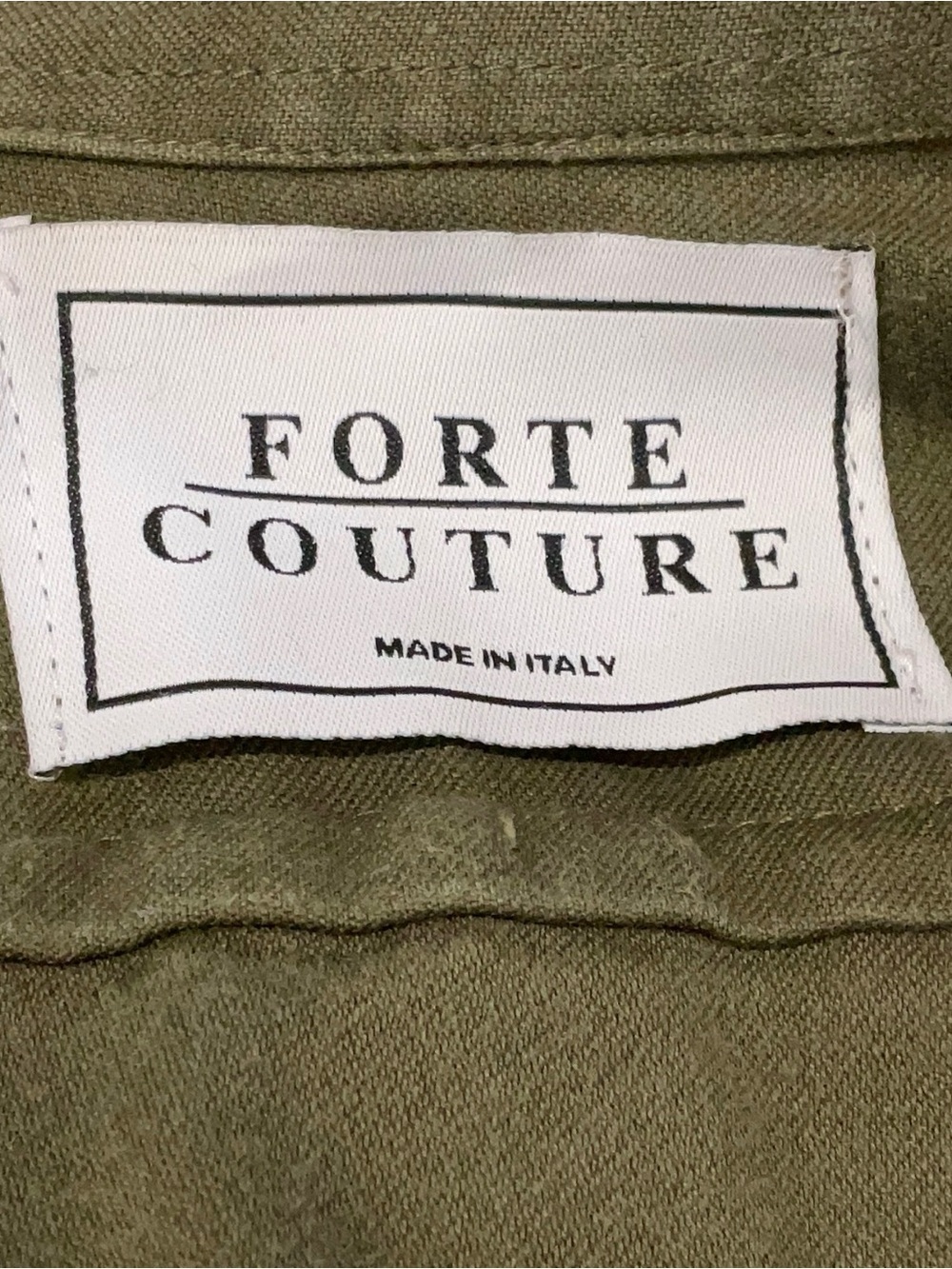 FORTE COUTURE Military Utility Shirt Jacket Tribal Native American Inspired XS - Picture 5 of 6